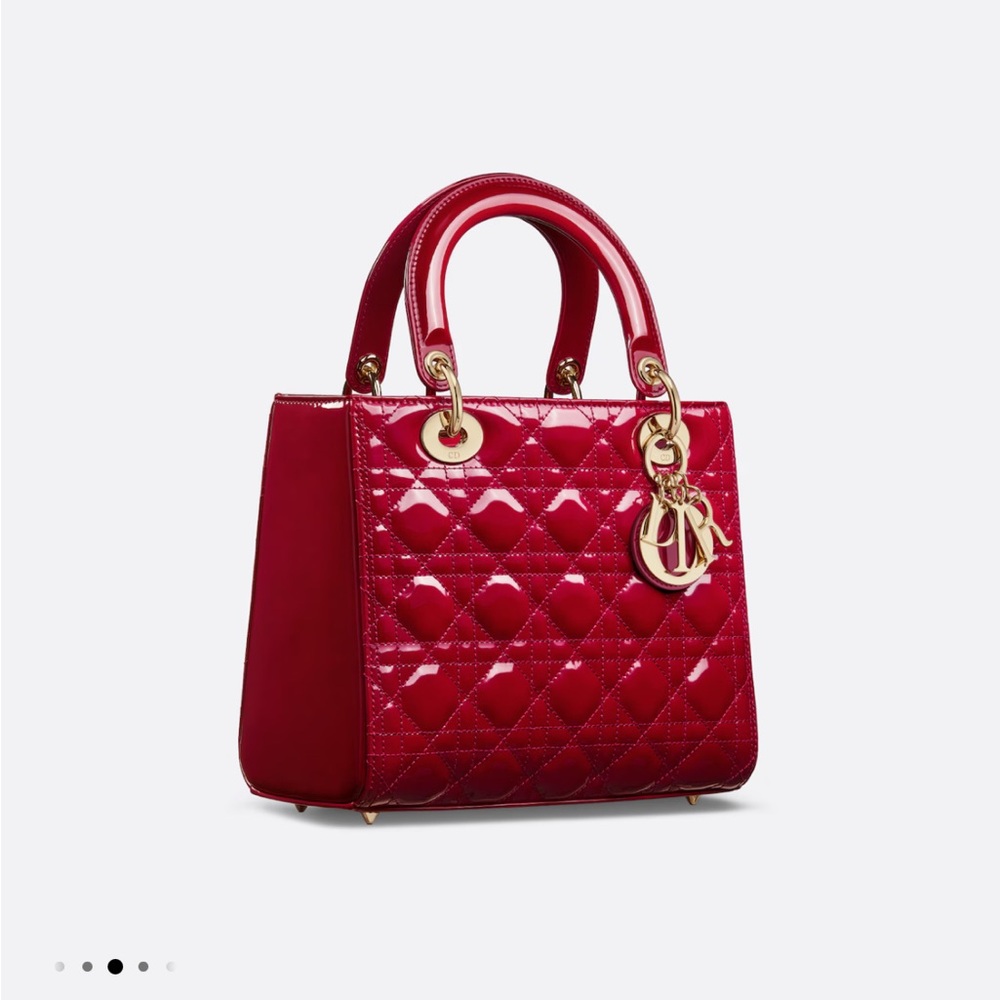Chic Red Quilted Satchel